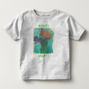 Verärgerter Roboter Kleinkind T-shirt