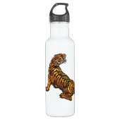 verärgerter Tiger Edelstahlflasche (Vorderseite)