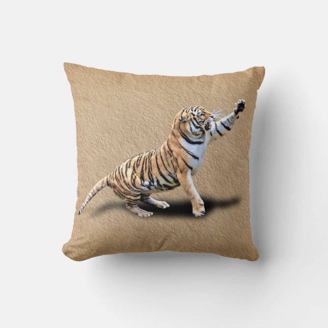 VERÄRGERTER TIGER KISSEN (Vorderseite)