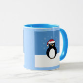Verärgerter WeihnachtsPinguin Tasse (VorderseiteRechts)