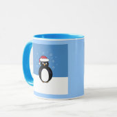 Verärgerter WeihnachtsPinguin Tasse (Vorderseite Links)