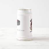 Verärgertes Biber-Bier Stein Bierglas (Mittel)