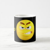Verärgertes Emoji Emoticon-Cartoon-Gesicht Kaffeetasse (Mittel)