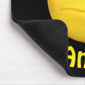 Verärgertes Emoji Emoticon-Cartoon-Gesicht Mousepad (Ecke)