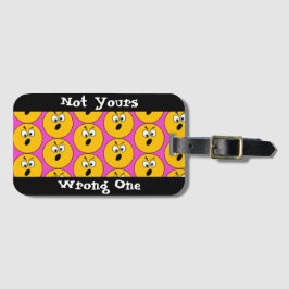 Verärgertes Emojis "nicht Ihr, falscher" Gepäckanhänger