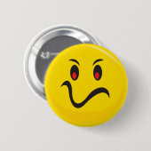 verärgertes Gesicht Button (Vorne & Hinten)