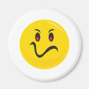 verärgertes Gesicht Magnet