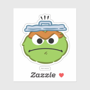 Verärgertes Gesicht Oscars Aufkleber