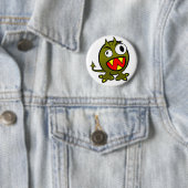 Verärgertes grünes Monster Button (Beispiel)