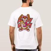 Verärgertes Häschen-kleines Mädchen-Shirt 2 T-Shirt (Rückseite)