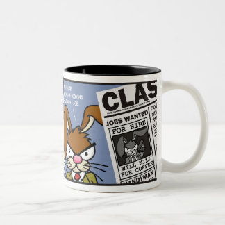 Verärgertes Häschen - töten Sie für Kaffee 3 Zweifarbige Tasse