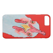 Verärgertes Huhn im Rot Case-Mate iPhone Hülle (Rückseite (Horizontal))