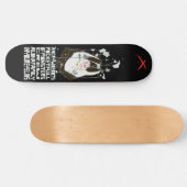 Verärgertes Woebots "Tasche voll der Monster " Skateboard (Horizontal)