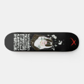 Verärgertes Woebots "Tasche voll der Monster " Skateboard (Horizontal)