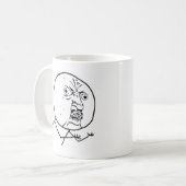 Verärgertes Y U kein Gesicht Kaffeetasse (Vorderseite Links)