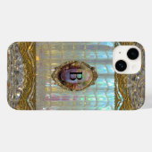 Veraspece Sweet Baroque Monogramm Case-Mate iPhone Hülle (Rückseite (Horizontal))
