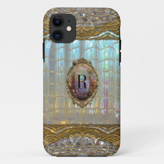 Veraspeece-Barock-Monogramm Case-Mate iPhone Hülle (Rückseite)