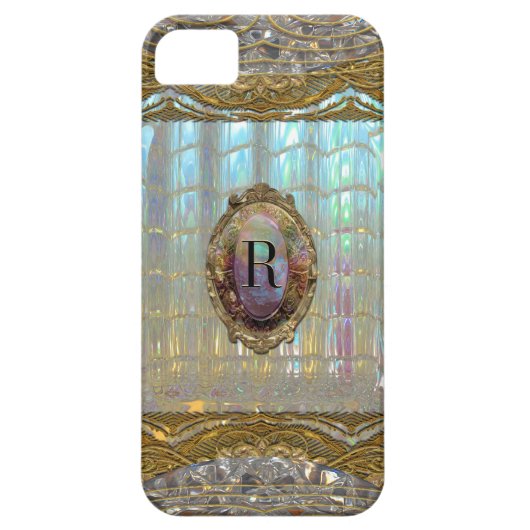 Veraspeece-Barock-Monogramm Case-Mate iPhone Hülle (Rückseite)