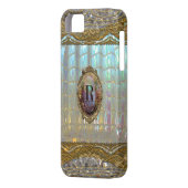 Veraspeece-Barock-Monogramm Case-Mate iPhone Hülle (Rückseite Links)