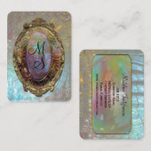 Veraspeece barockes Monogramm beruflich Visitenkarte (Vorne/Hinten)