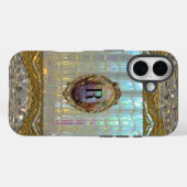 Veraspeece Sweet Baroque Monogram Case-Mate iPhone Hülle (Rückseite (Horizontal))