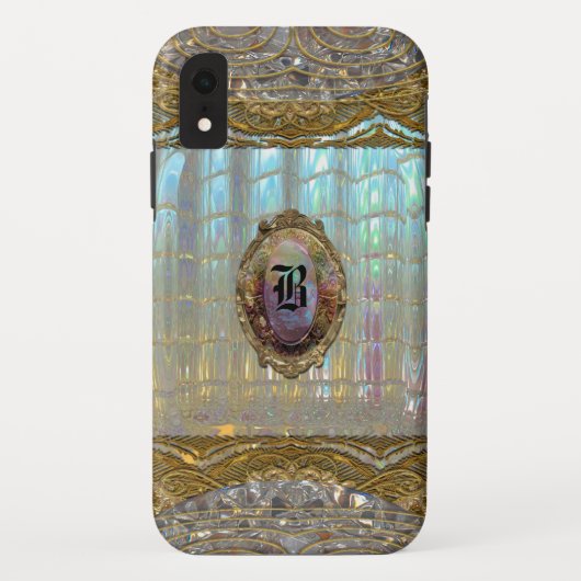 Veraspeece Sweet Baroque XR Monogram Case-Mate iPhone Hülle (Rückseite)