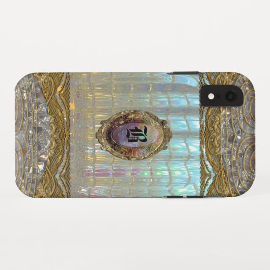 Veraspeece Sweet Baroque XR Monogram Case-Mate iPhone Hülle (Rückseite (Horizontal))