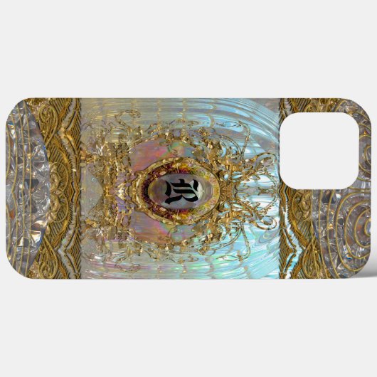    VeraspeeceMerci Baroque Monogram  Case-Mate iPhone Hülle (Rückseite (Horizontal))