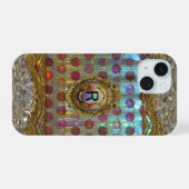 Veraspolka Barock-Monogramm iPhone 15 Hülle (Rückseite (Horizontal))