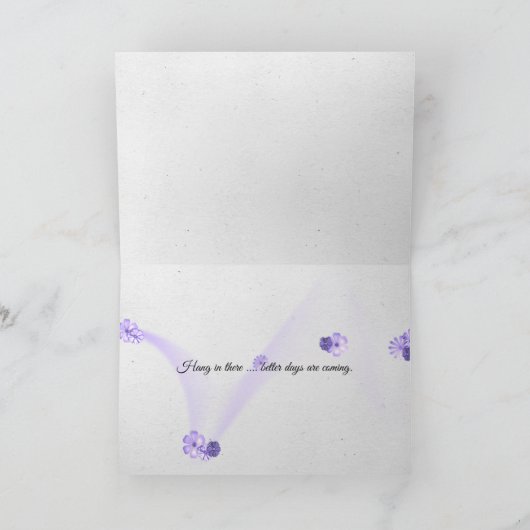 Verband auf Myrte-Blume Karte (Innenseite)