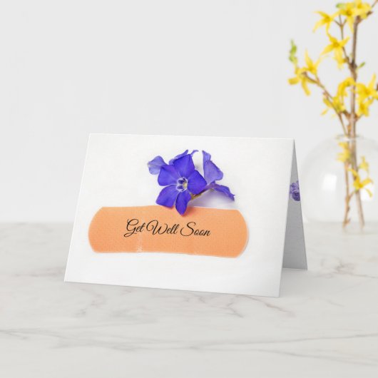 Verband auf Myrte-Blume Karte (Gelbe Blume)