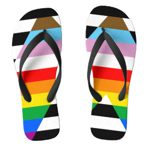 Verband Fortschritts-Stolzflagge Badesandalen