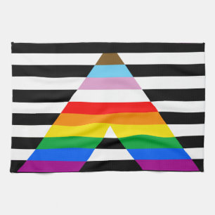 Verband Fortschritts-Stolzflagge Geschirrtuch