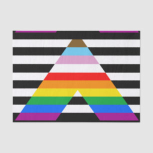 Verband Fortschritts-Stolzflagge Seidenpapier