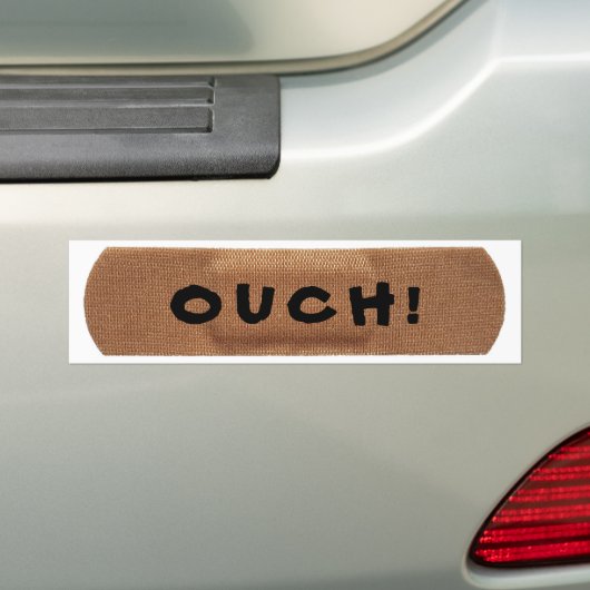 Verband mit OUCH! Autoaufkleber (Auf Auto)