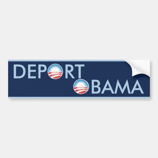 Verbannen Sie Obama Autoaufkleber (Vorne)