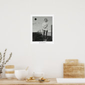 Verbanntes Kohle zeichnend von Rachel Dolezal Poster (Küche)