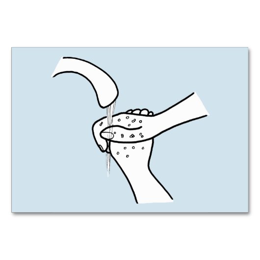 Verben, Waschhandbücher zum Lesen von Flashkarten Tischnummer (Vorderseite)