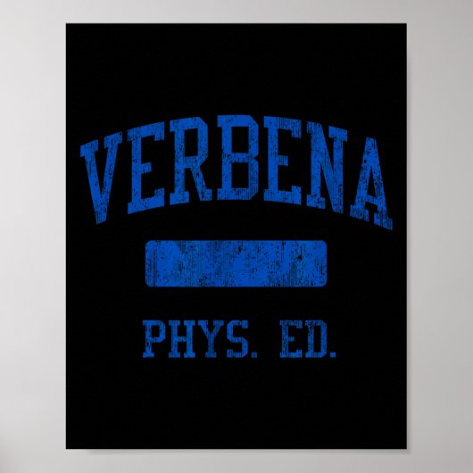 Verbena High School Hs Verbena Al Phys Ed  Poster (Vorne)