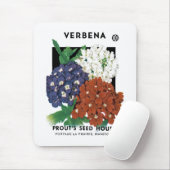 Verbena Seed Packet Label Mousepad (Mit Mouse)
