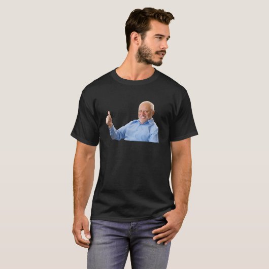Verberge den Schmerz Harold Funny Old Man lächelnd T-Shirt (Vorne ganz)