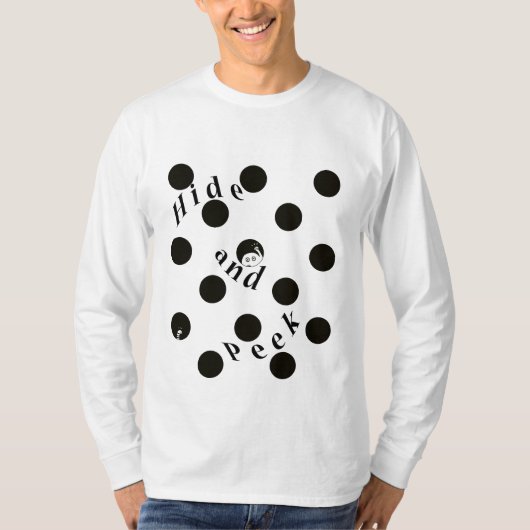 Verbergen und Flüchtige Blick in einem Dot-T - Shi T-Shirt (Vorderseite)