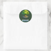 Verbessere Dein Geist Design Runder Aufkleber (Tasche)