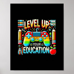 Verbessere deine Bildung Gaming-inspirierter Lehre Poster