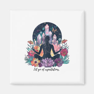 Verbessere deine Gelassenheit - Yoga- und Meditati Magnet