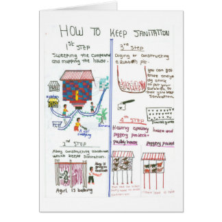 Verbessern der Hygiene in einem ländlichen Zuhause