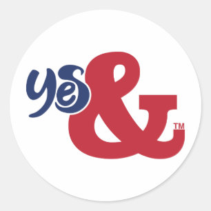 verbessern   Ja und   Runder Aufkleber