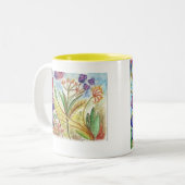 Verbessern-Orchidee Zweifarbige Tasse (Vorderseite Links)