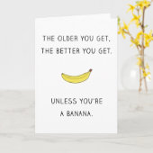 Verbessern sich Sie je älter, desto, erhalten Sie Karte (Gelbe Blume)