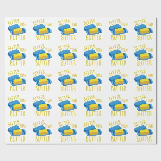 Verbessern Sie als mit Butter bestreichen Geschenkpapier (Flach)